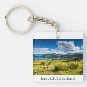 Landschaftliche Landschaft in Schottland Schlüsselanhänger