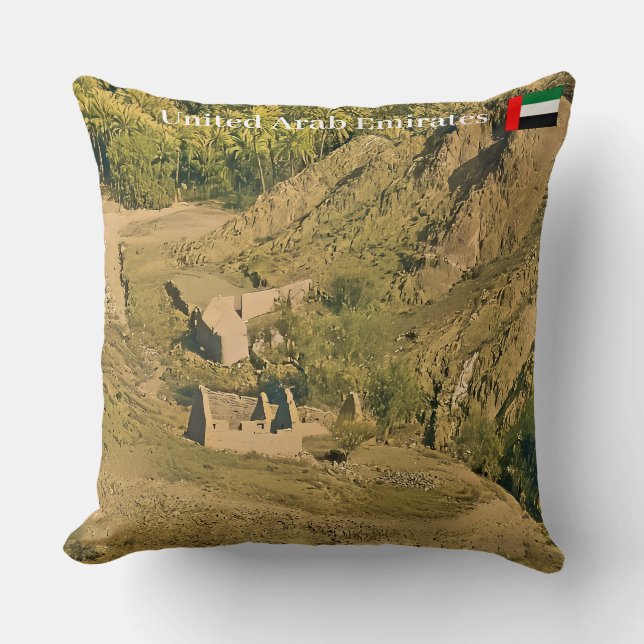 Landschaftliche Landschaft Kissen (Vorderseite)