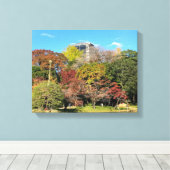 Landschaftliche Landschaft mit Herbstfarbe Leinwanddruck (Insitu (Holzboden))