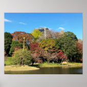 Landschaftliche Landschaft mit Herbstfarbe Poster (Vorne)