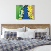 Landschaftliche Landschaft mit See & Bäumen im Her Leinwanddruck (Insitu (Schlafzimmer))