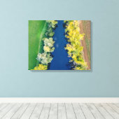 Landschaftliche Landschaft mit See & Bäumen im Her Leinwanddruck (Insitu (Holzboden))