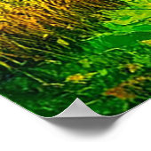 Landschaftliche Landschaft Piste inmitten goldener Poster (Ecke)