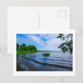 Landschaftliche Landschaft Seenwald Himmel Postkarte (Vorne/Hinten)