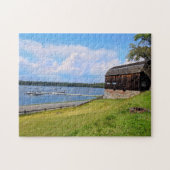 Landschaftliche Landschaft und Wasser. Wethersfiel Puzzle (Horizontal)
