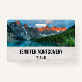 Landschaftliche Landschaftsfotografie über Berg un Ausweis (Rückseite)