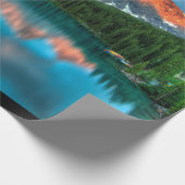 Landschaftliche Landschaftsfotografie über Berg un Geschenkpapier (Ecke)