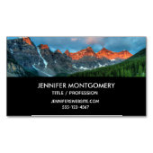 Landschaftliche Landschaftsfotografie über Berg un Magnetische Visitenkarte (Vorderseite)