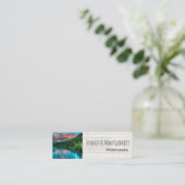 Landschaftliche Landschaftsfotografie über Berg un Mini Visitenkarte (Stehend Vorderseite)