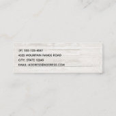Landschaftliche Landschaftsfotografie über Berg un Mini Visitenkarte (Rückseite)