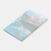 Landschaftliche Landschaftsfotografie über Berg un Post-it Klebezettel (angewinkelt)