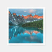 Landschaftliche Landschaftsfotografie über Berg un Serviette (Vorderseite)