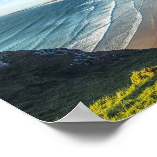 Landschaftliche Landschaftssicht gegen Himmel Poster (Ecke)