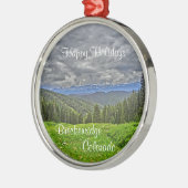 Landschaftliche Landschaftsverzierung Ornament Aus Metall (Links)