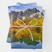 Landschaftliche Landschaftswälder und Berge Geschenkpapier Set (Beispiel)