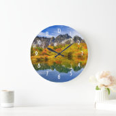 Landschaftliche Landschaftswälder und Berge Große Wanduhr (Zuhause)