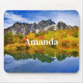 Landschaftliche Landschaftswälder und Berge Mousepad (Vorne)