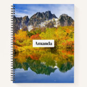Landschaftliche Landschaftswälder und Berge Notizblock (Vorderseite)