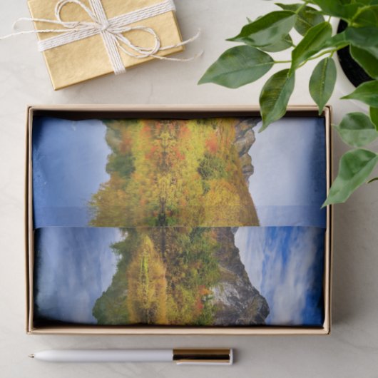 Landschaftliche Landschaftswälder und Berge Seidenpapier (Geschenk)