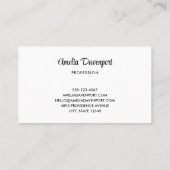 Landschaftliche Landschaftswälder und Berge Visitenkarte (Rückseite)