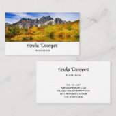 Landschaftliche Landschaftswälder und Berge Visitenkarte (Vorne/Hinten)