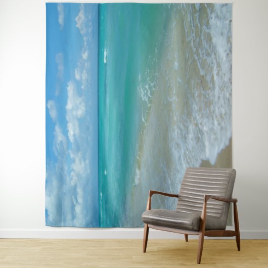 Landschaftliche Landschaftswand am Strand - Hinter Wandteppich (Beispiel)