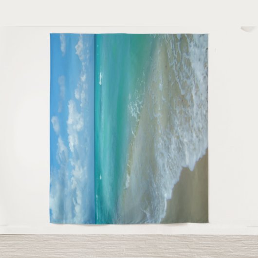 Landschaftliche Landschaftswand am Strand - Hinter Wandteppich (Vorderseite)