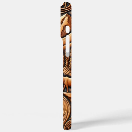 Landschaftliche Lederbärenszene Case-Mate iPhone Hülle (Rückseite / Links)