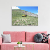 Landschaftliche Leinwand des Gelben Jeep Trubicon (Insitu (Wohnzimmer))