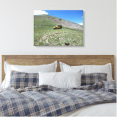 Landschaftliche Leinwand des Gelben Jeep Trubicon (Insitu (Schlafzimmer))