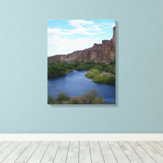 Landschaftliche Leinwand Saguaro (Insitu (Holzboden))