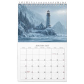 Landschaftliche Leuchttürme Kalender (Jan 2027)