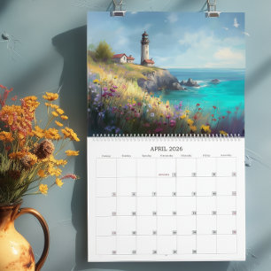 Landschaftliche Leuchttürme Kalender