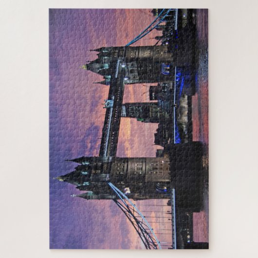 Landschaftliche London Tower Bridge Puzzle (Vertikal)