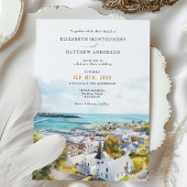 Landschaftliche Mackinac Island Michigan Wasserfar Einladung