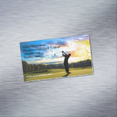 Landschaftliche Magnetkarten für Golfspieler Magnetische Visitenkarte (Beispiel)