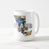 Landschaftliche Maryland Retro Silhouette Kaffeetasse (VorderseiteRechts)