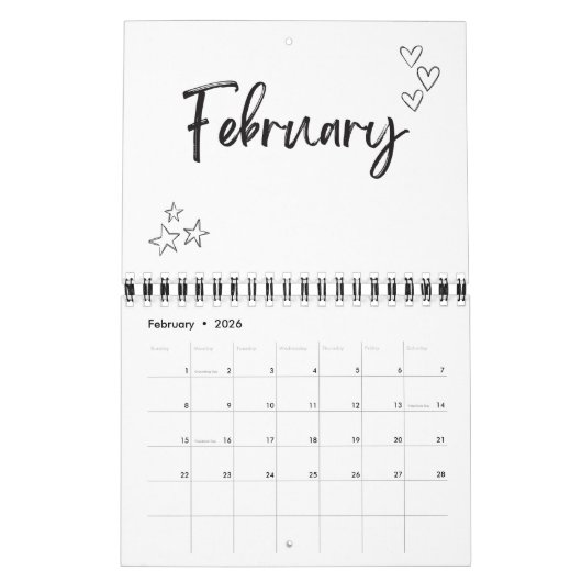 landschaftliche Mauer von 2025 Kalender (Feb 2026)