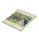 Landschaftliche mit Blumenansicht Fliese (Seite)