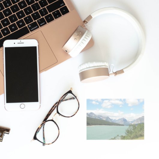 Landschaftliche Montana Berge und Seenlandschaft Post-it Klebezettel