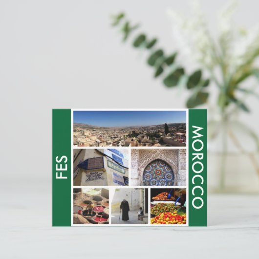 landschaftliche Morocco Postkarte (Stehend Vorderseite)