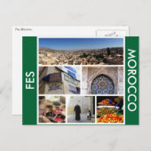 landschaftliche Morocco Postkarte (Vorne/Hinten)