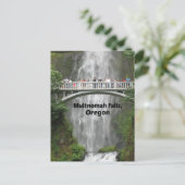 Landschaftliche Multnomah Falls in Oregon Postkarte (Stehend Vorderseite)