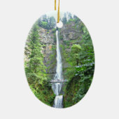 Landschaftliche Multnomah Falls Keramik Ornament (Hinten)