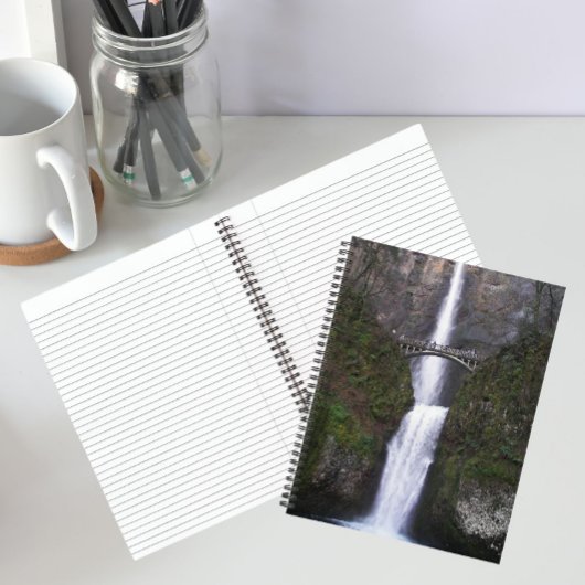 Landschaftliche Multnomah Falls Landschaft Notizblock