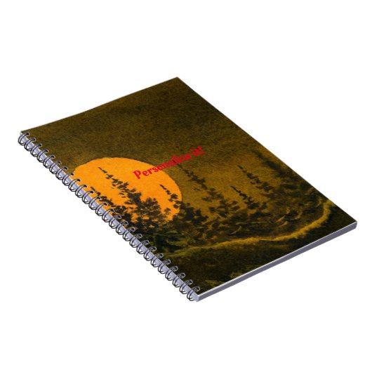 Landschaftliche Nachtlandschaften; Jäger- oder Ern Notizblock (Rechte Seite)