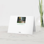 Landschaftliche Natur Fantasy Wasserfall Karte (Rückseite)