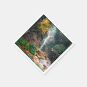 Landschaftliche Natur Fantasy Wasserfall Serviette (Ecke)