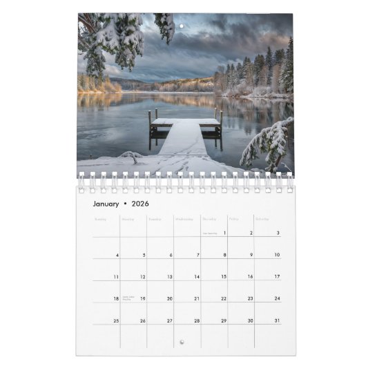 Landschaftliche Natur Kalender (Jan 2026)