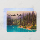 Landschaftliche Nordlandschaft Rustikale Vielen Da Dankeskarte (Vorne/Hinten)